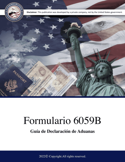 CBP Form 6059B INMIGRACION USA